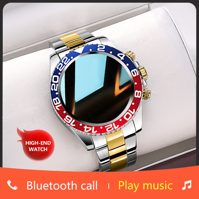 Rollstimi-reloj inteligente para hombre, pulsera deportiva IP68 con Bluetooth, llamadas, para negocios, Android e ios