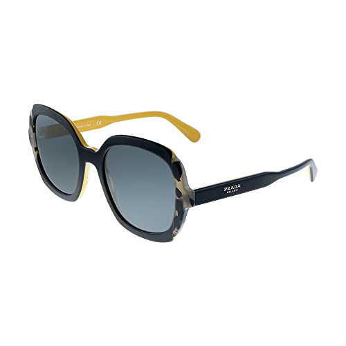 Prada 0PR 16US Gafas de Sol, Top Black Yellow/Grey Havana, 54 para Mujer
