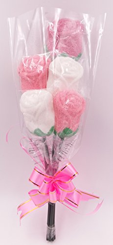 Ramo de rosas de espuma dulce marshmallow golosina gominola – San Valentín