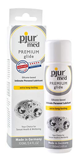 pjur med PREMIUM glide – Lubricante sanitario de silicona – para mucosas/piel muy sensible – apto para alérgicos (100ml)
