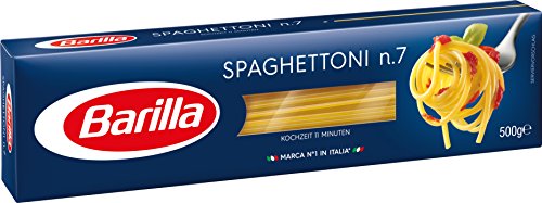 Barilla – Pasta de trigo duro para espaguetis n.7, 8 unidades (8 x 500 g)