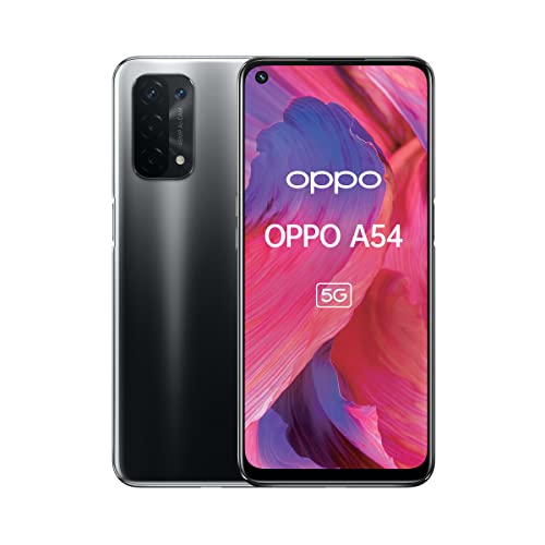 OPPO A54 5G – Smartphone 64GB, 4GB RAM, Dual SIM, Carga rápida 18W – Negro