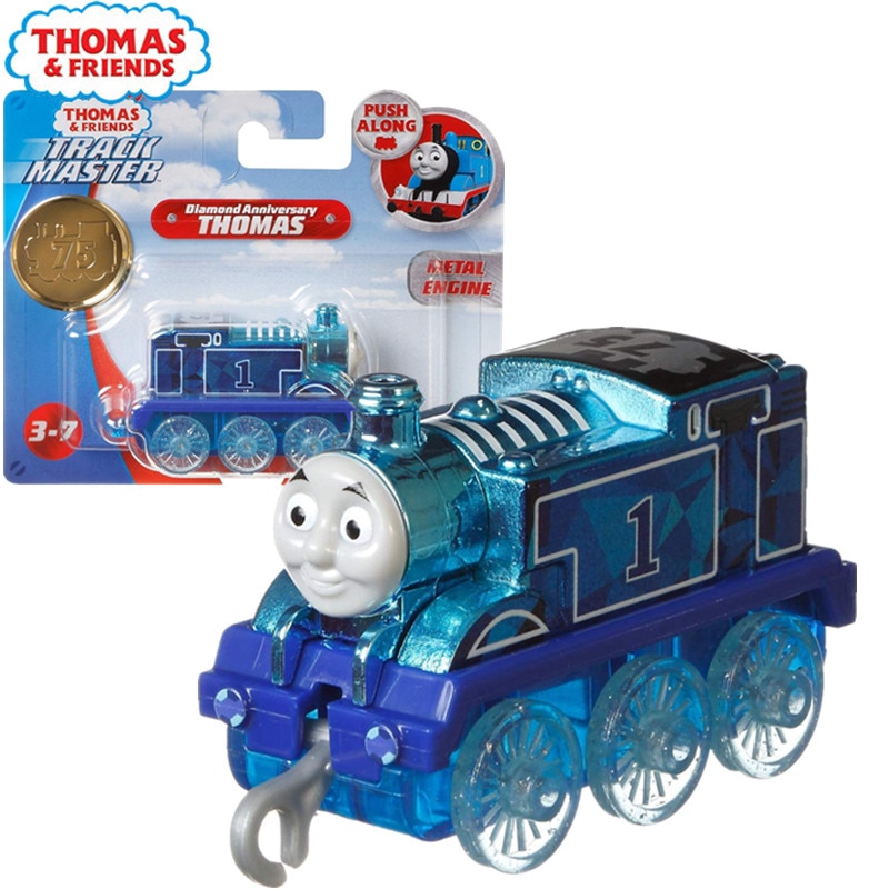Thomas & Friends Fisher-Tren de juguete para niños, juguete con diamantes de 75 aniversario, GLK66