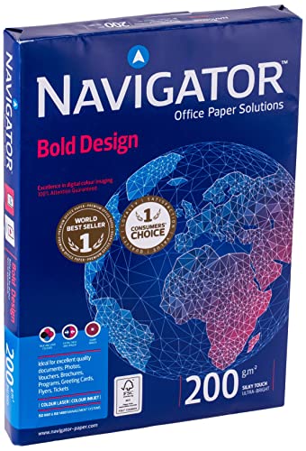 Navigator Bold Design – Papel multiusos para impresora – A4 200gr – 150 hojas