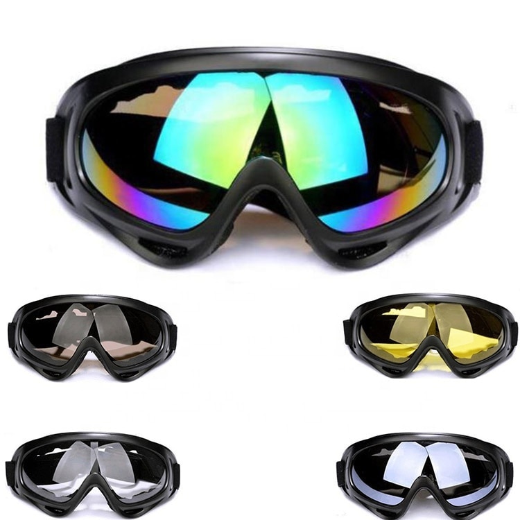 Gafas de esquí a prueba de viento para invierno, lentes para deportes al aire libre, antiniebla, para bicicleta de carretera, UV400, a prueba de polvo gafas seguridad