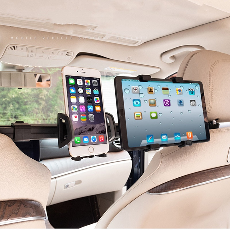 Soporte giratorio para asiento de teléfono de coche, dos en uno, al mismo tiempo, diseño para tableta, 360 °