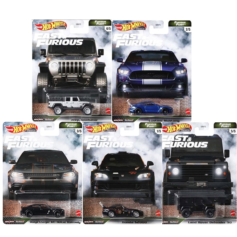 Hot Wheels Fast & Furious13 Land Rover Defender 90 Honds s2000, Jeep Mustang personalizado, Gladiador, modelo de coche de aleación 1:64, juguete de colección
