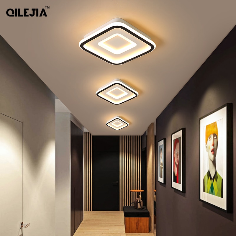 Lámparas LED modernas para pasillo, iluminación interior para sala de estudio, dormitorio, pasillo, AC90-260V