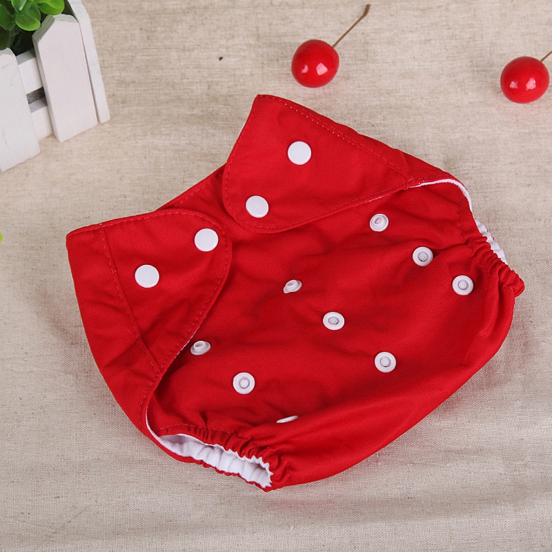 Pañal de tela para bebé de 0 a 3 años, pañal reutilizable ajustable impermeable, pantalones de tela de Color sólido, artículos baratos, envío directo