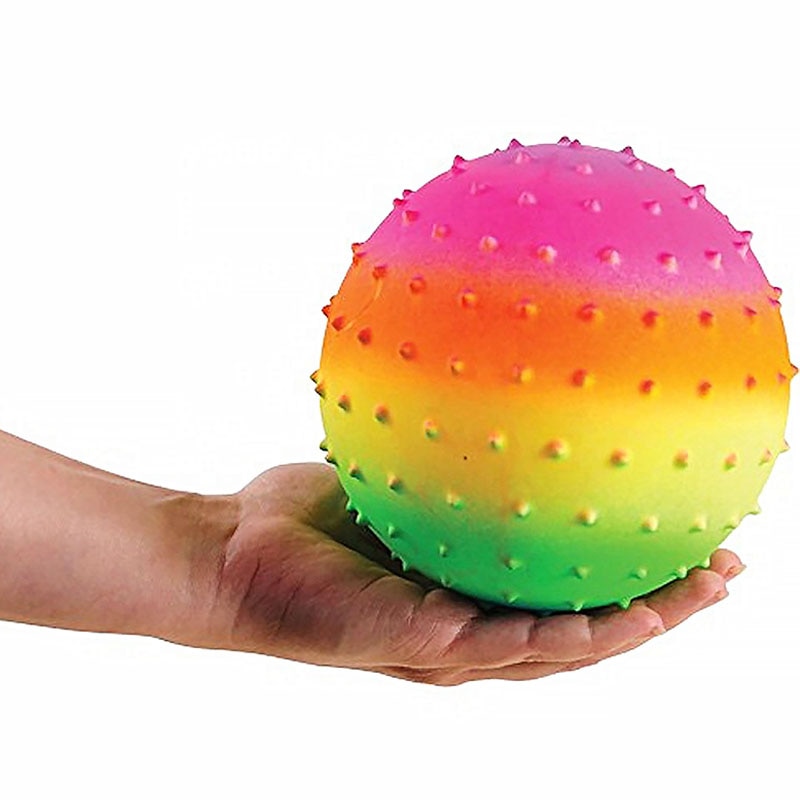 Bolas Sensoriales de arcoíris para niños, juguetes Sensoriales de 6 pulgadas para niños, bolas Sensoriales para bebés Opblaasbaar Speelgoed
