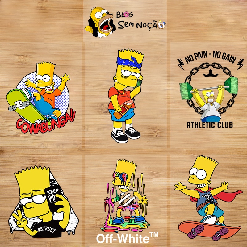 Parches de dibujos animados Simpson para ropa, pegatinas térmicas para decoración de ropa de niños, accesorio para sudaderas con capucha, regalo de decoración