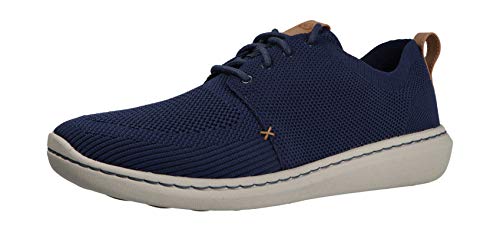 Clarks Step Urban Mix, Zapatos de Cordones Derby Hombre, Azul (Navy-), 41 EU