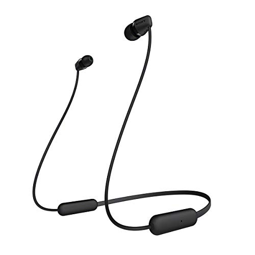 Sony WI-C200 – Auriculares in ear inalámbricos más ligeros y con hasta 15 h de autonomía, negro