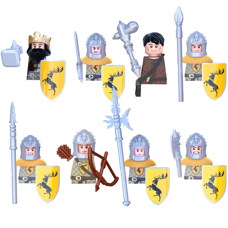 Bloques de construcción de Juego de tronos para niños, figuras de acción de plástico, bloques de montaje, regalos de cumpleaños, Souptoys