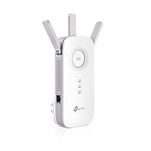 TP-Link RE450 – Repetidor Wi-Fi AC1750, amplificador de red, velocidad doble banda, 1 x puerto Gigabit, luz señal inteligente, modo AP, fácil configuración, Color Blanco