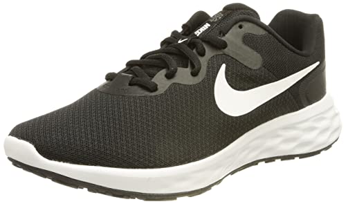 Nike Revolution 6 – Zapatillas De Correr Hombre, Negro (Black/White/Iron Grey), 42 EU, Pair