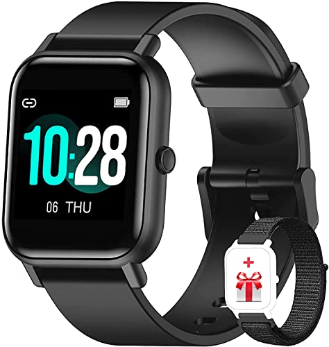 Blackview R3 Smartwatch, Reloj Inteligente Hombre – Oxímetro de Pulso (SpO2) | Esfera de Reloj de DIY | Pulsera Actividad Inteligente Caloría | Smartwatch Mujer para Android e iOS (Versión Mejorada)