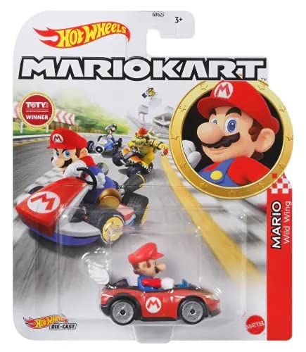 Hot Wheels Mario Kart 2021 – Vehículo de metal para coche, modelo Mario Wild Wing