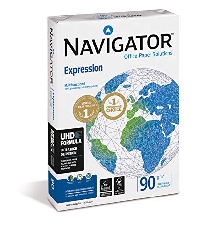 NAVIGATOR Expression – Paquete de 500 folios de papel de oficina 90 g/m² A3, color blanco
