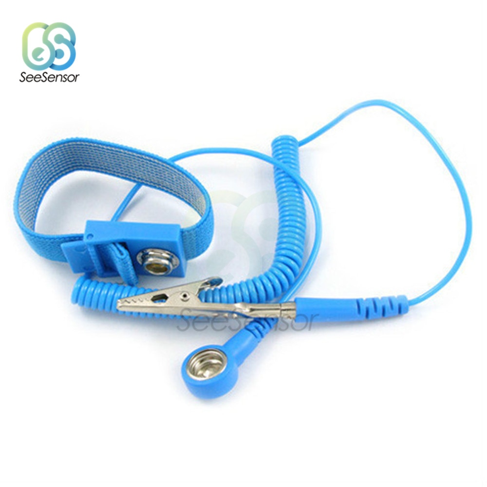 Clip inalámbrico antiestático para pulsera ESD, correa de muñeca, Cables de descarga para reparación electrónica, herramientas de trabajo