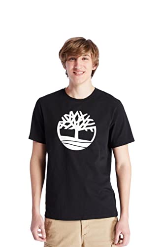 Timberland Kbec River Tree tee Camiseta, Black, M Hombre
