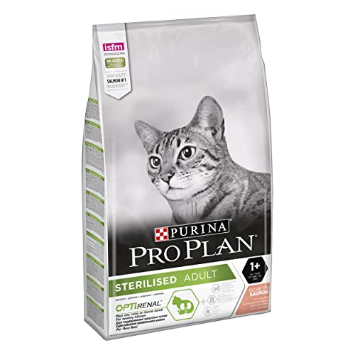 Purina Pro Plan Pienso para Gato Esterilizado Adulto con Salmón, saco de 10kg
