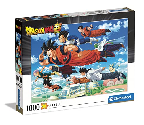 Clementoni- Puzzle Dragon Ball Super 1000 Piezas Dragonball Dragonball-1000 Made in Italy, Dibujos Animados, Rompecabezas superhéroes, diversión para Adultos, Multicolor, Medium (39671)