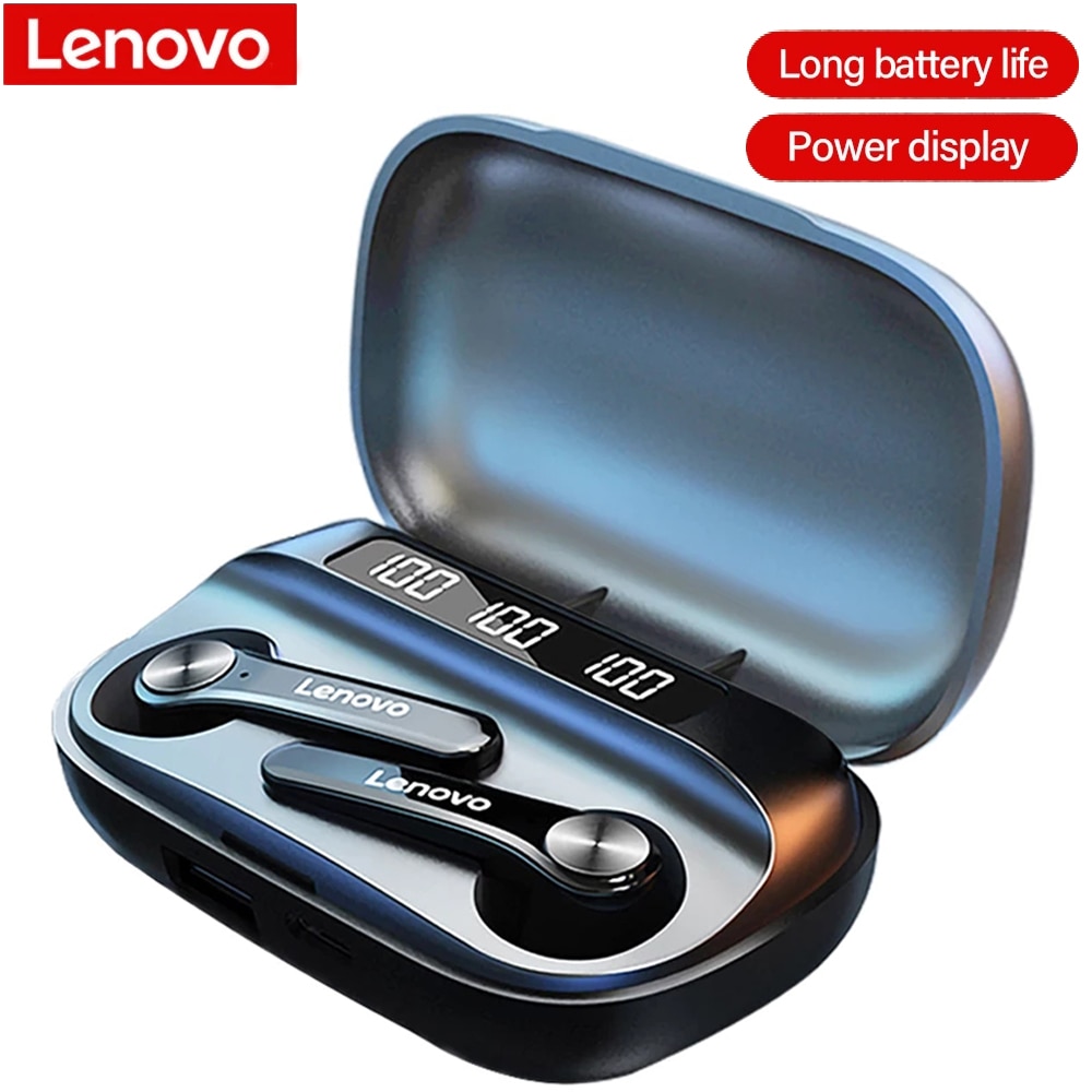 Lenovo-auriculares inalámbricos QT81, audífonos originales con Bluetooth, Control táctil, TWS, impermeables, para Oppo Redmi Iphone
