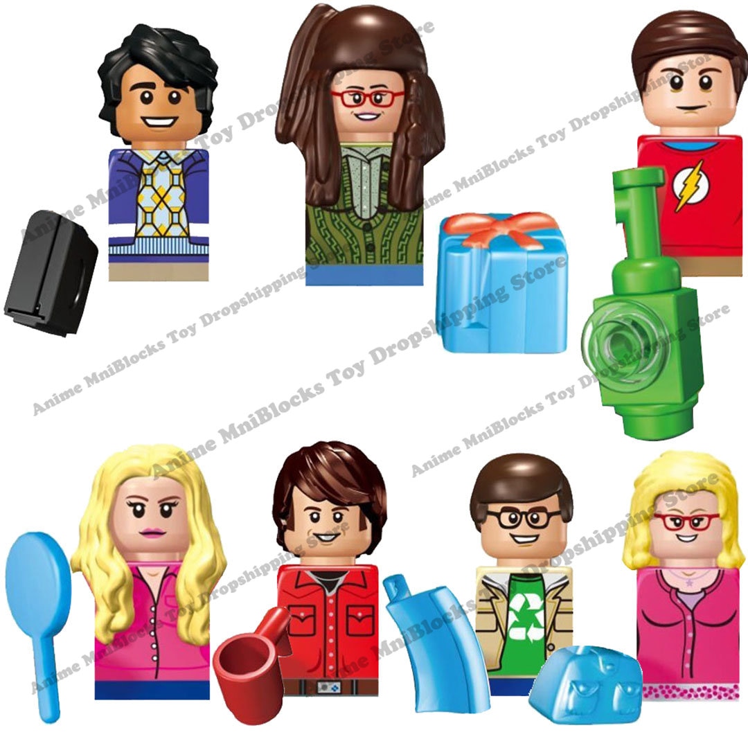 Mini figuras de acción de Big Bang Theory para niños, juguete de ladrillos para armar apartamento, modelo KF1025, Sheldon Penny
