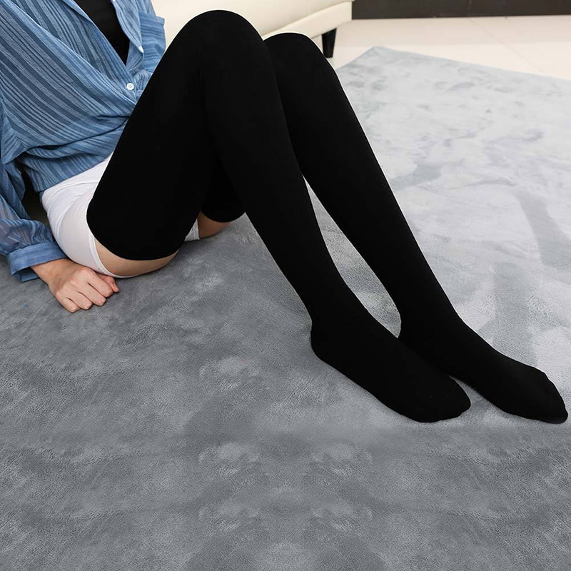 Calcetines hasta la rodilla de algodón para mujer, Medias por encima de la rodilla, cálidas, de 80cm, sexys, 2020