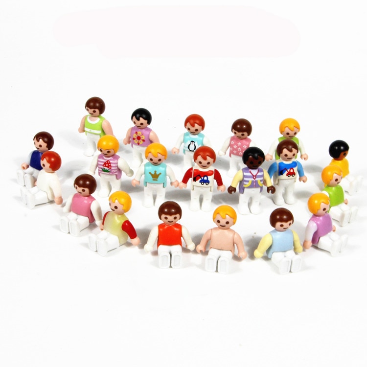 Playmobil-figura de acción Original para bebé, modelo de PVC de 3CM, juguetes para bebés, 1 unidad