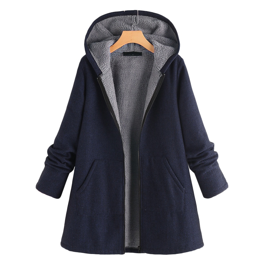 Chaqueta acolchada de algodón para mujer, abrigo de felpa de longitud media, abrigo de invierno 2022