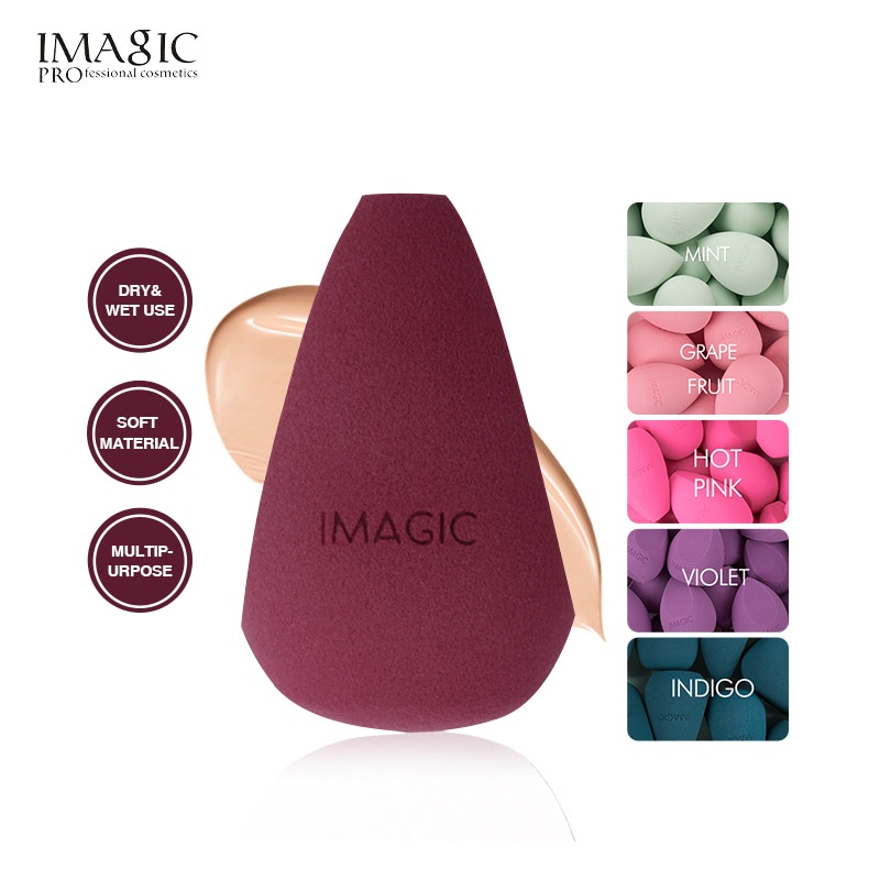 IMAGIC-esponja de maquillaje para principiantes, Base de rubor, suave y uniformemente compatible con cosméticos