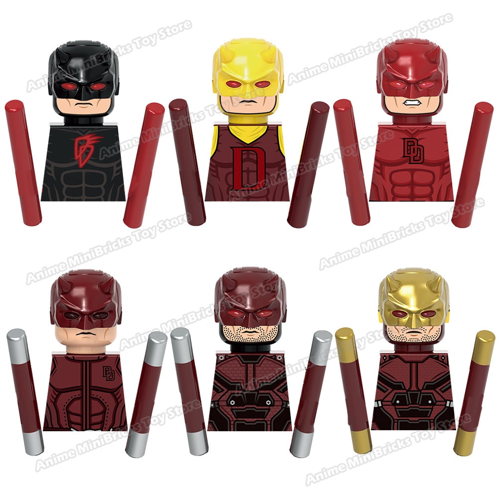 Daredevil-figuras de acción de Superhéroes para niños, juguetes de bloques de construcción, regalo de cumpleaños