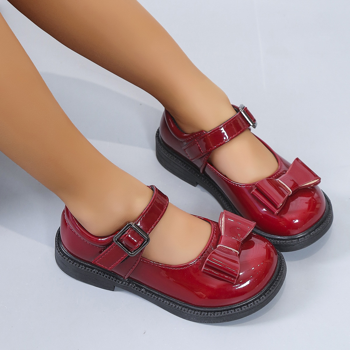CUZULLAA-zapatos de cuero para niños, calzado de princesa Mary Jane, suela suave, planos, de 2 a 6 años, para primavera, 23-30