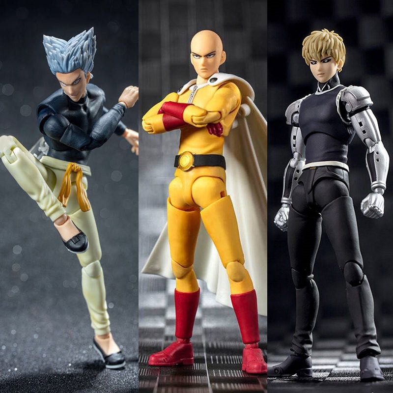 Dasin-figuras de acción de Anime, modelo Greattoys GT One Punch Man, Saitama, Genos, Garou SHF, en PVC
